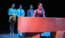 Hollis Witherspoon (foreground) and Siri Hellerman, Ryan Feyk, Jordan Douglas Smith & Rosie Sowa in WHALE SONG or: Learning to Live With Mobyphobia